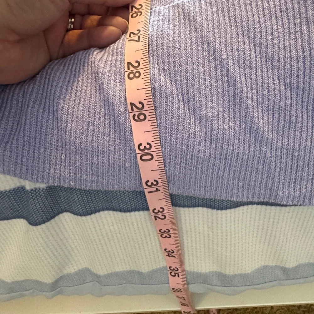 GUC - Ann Taylor - linen blend open cardigan - lilac - Large - Picture 9 of 10